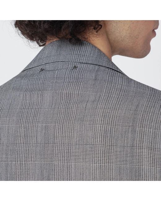Golden Goose Deluxe Brand Gray Singlebreasted Prince Of Wales Jacket for men