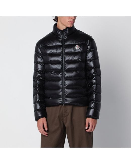 Moncler Black Sergesta Short Down Jacket for men
