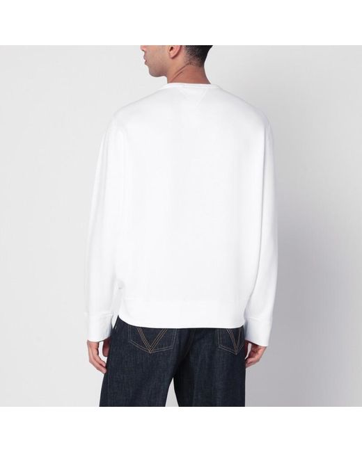 Polo Ralph Lauren Weißes Sweatshirt Aus Baumwollmischung Mit Logo in White für Herren