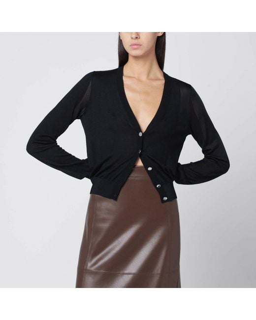 Sportmax Black Wool Cardigan