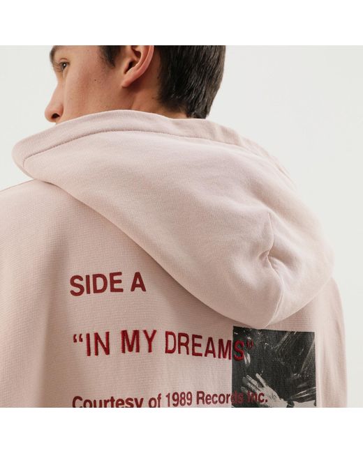 1989 STUDIO Pink Hooded Sweatshirt for men