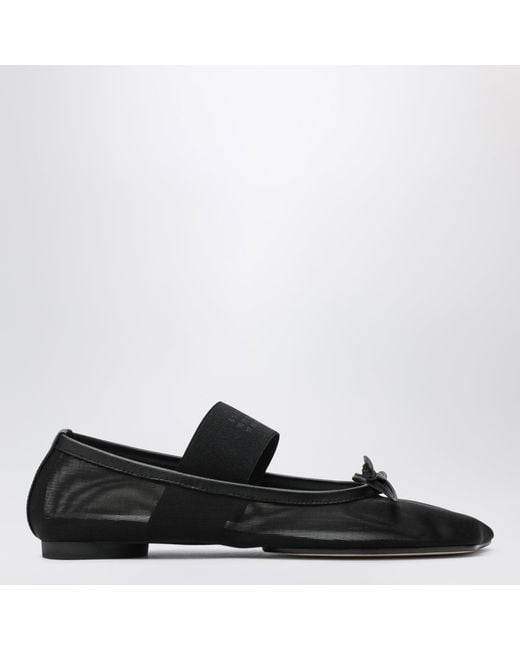 MM6 by Maison Margiela Black Numeric Anatomic Ballerina Flats