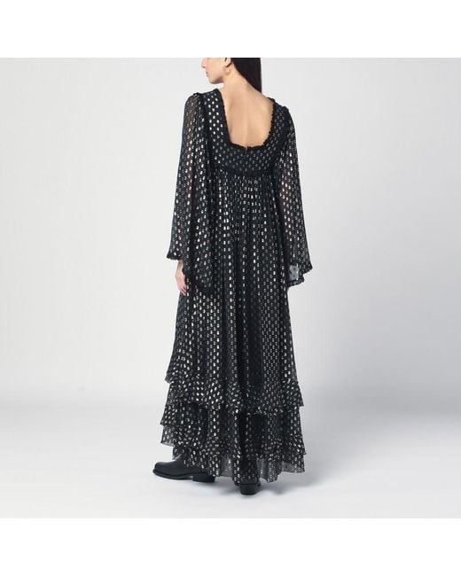Chloé Black Dress With Lurex Thread