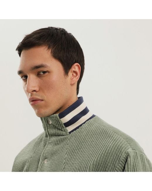 1989 STUDIO Green Light Corduroy Varsity Jacket for men