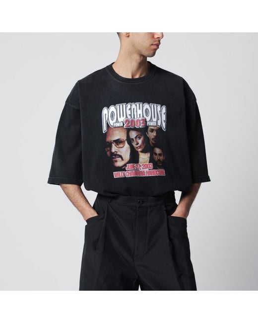 Willy Chavarria Black Powerhouse Northsider T-Shirt for men
