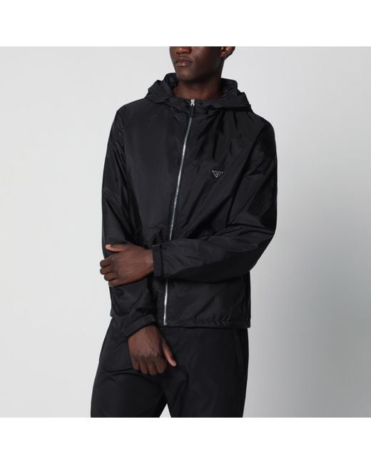 Giubbotto Nero di Prada in Black da Uomo