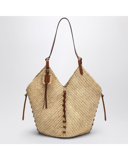 Isabel Marant Natural Shoulder Bag Tampa In Raffia