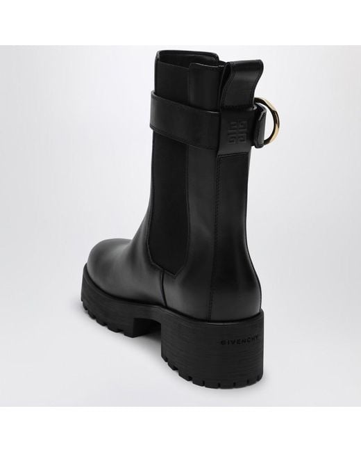 Givenchy Black Stylish Chelsea Boots With 5Cm Heel For