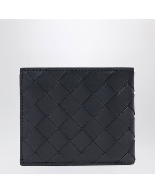 Bottega Veneta Black Midnight/Basalt Bi-Fold Wallet for men