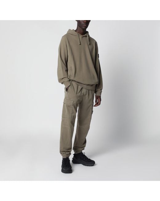 Stone Island Natural Military Cotton Trousers for men