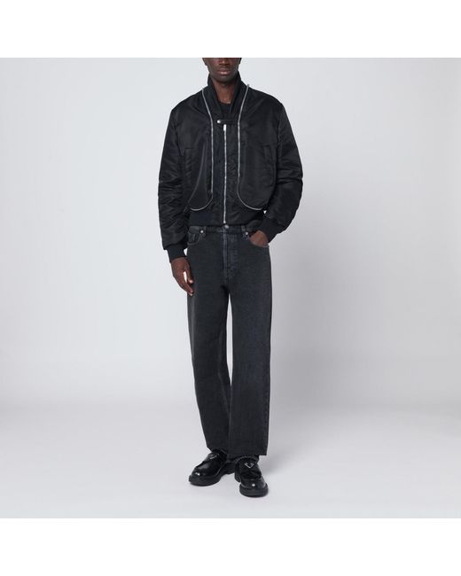 McQueen Black Bomber Jackets for men
