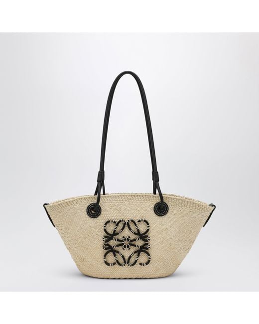 Loewe White Small Anagram Basket Bag