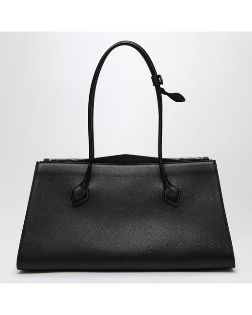Borsa tote le teckel nera in pelle di Alaïa in Black