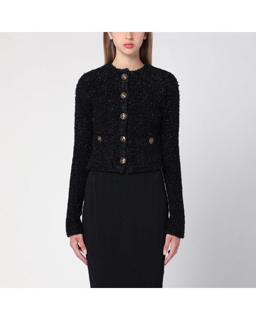 Balenciaga Black Short Cardigan