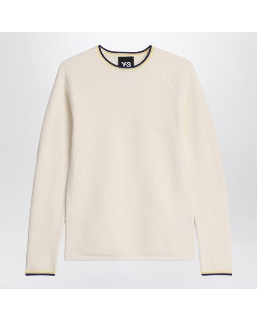 Adidas by Wales Bonner White Cream Nylon-Blend Sweater
