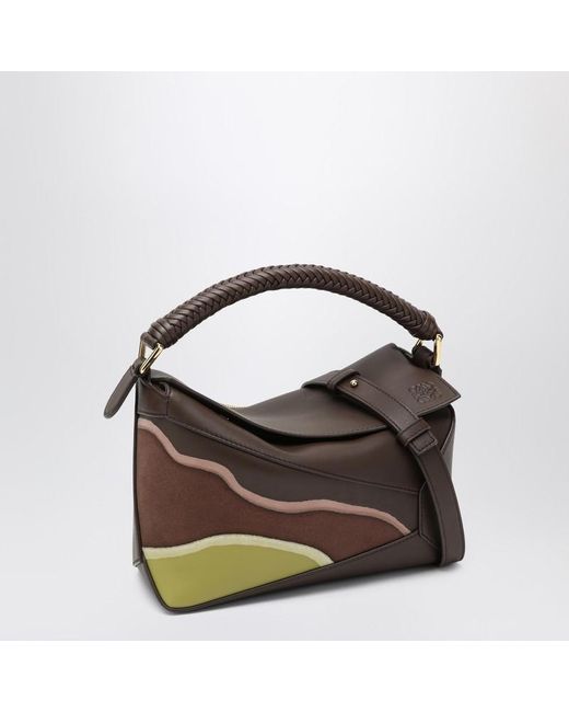 Loewe Brown Puzzle Edge Kleine Tasche