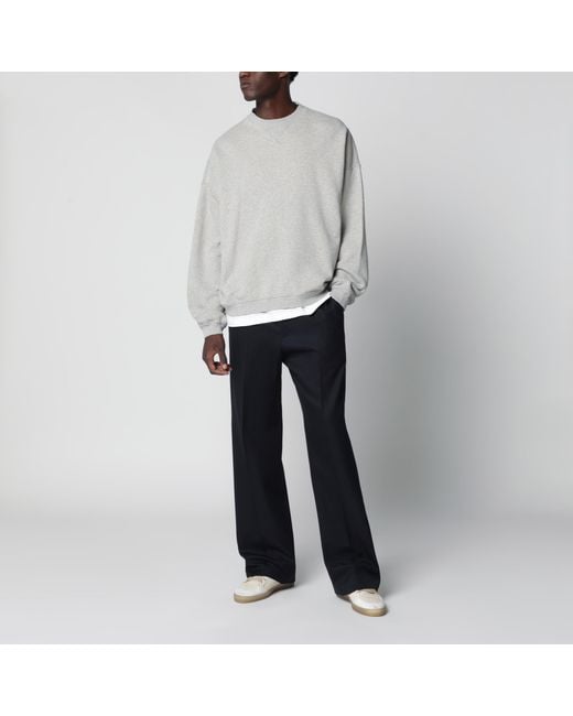 Golden Goose Deluxe Brand Gray Journey Crewneck Cotton Sweatshirt for men