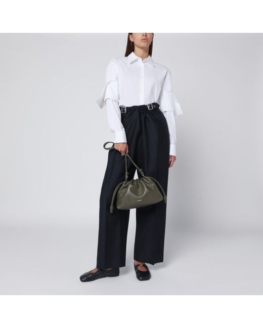 Loewe Green Medium Flamenco Purse Bag Dark Khaki
