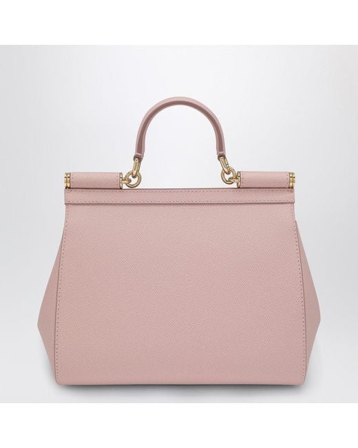 Dolce & Gabbana Pink Large Sicily Top-Handle Bag