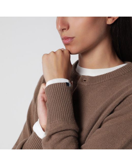Extreme Cashmere Brown Little Lamb Chai Cashmere Cardigan
