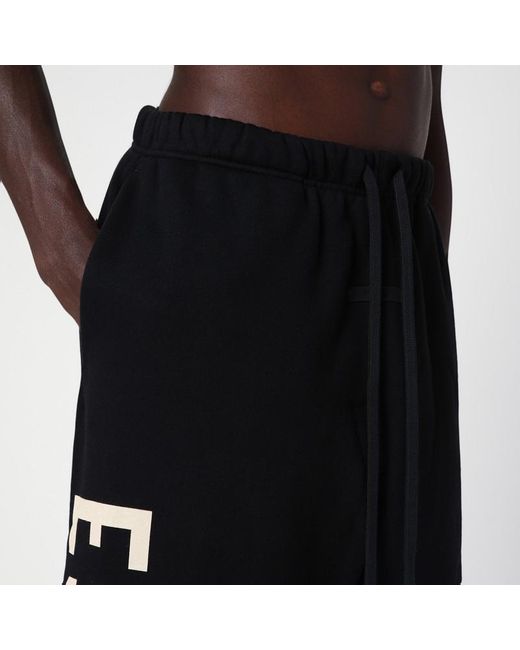 Fear Of God Black jogging Trousers With Logo for men