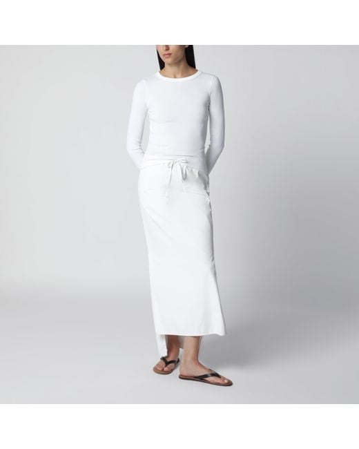 Flore Flore White Max Organic Cotton Long-Sleeve T-Shirt