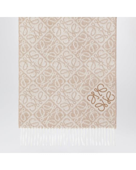 Sciarpa Anagram di Loewe in Natural