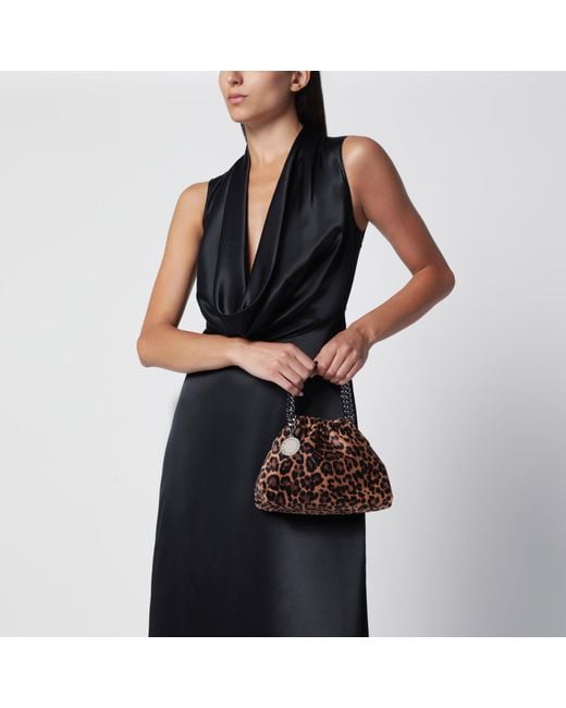 Stella McCartney Brown Falabella Mini Drawstring Bag