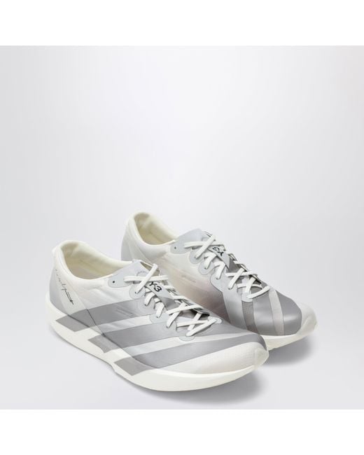Y-3 White Adios 9 Mesh Trainers for men
