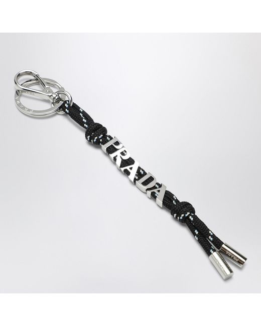 Prada Metallic Speedrock Key Holder for men