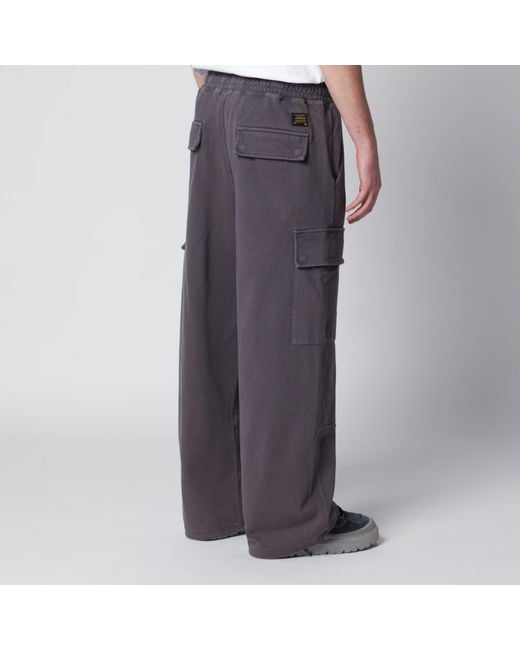 A Bathing Ape Gray Washed Cargo Jogging Pants for men