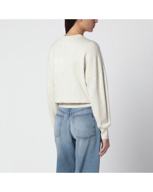 Isabel Marant Blue Marisans Light Cotton And Wool Sweater