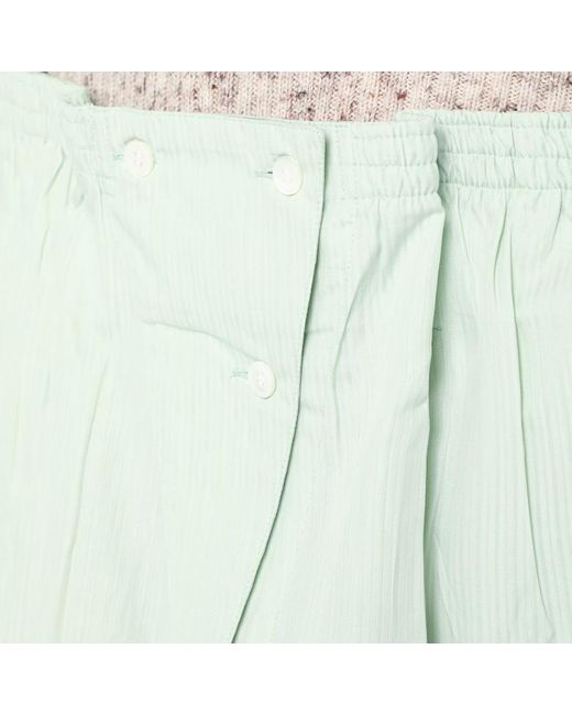 Prada White Aqua-Coloured Cotton Skirt