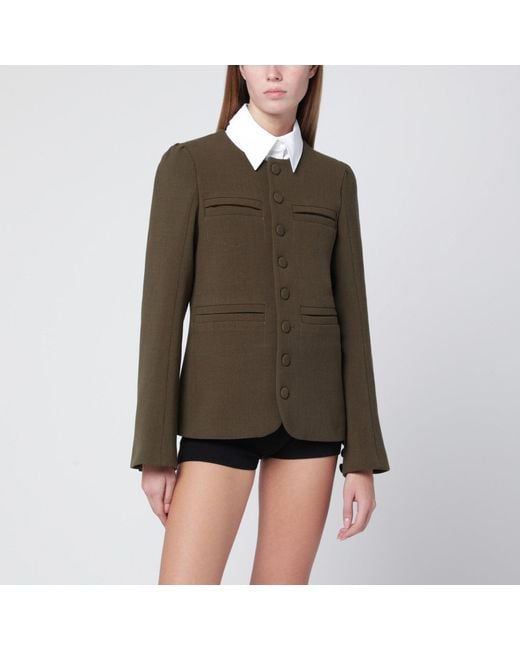 NAMACHEKO Green Moss Wool Blend Jacket