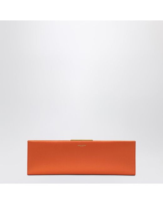 Saint Laurent Red Midnight Clutch Large