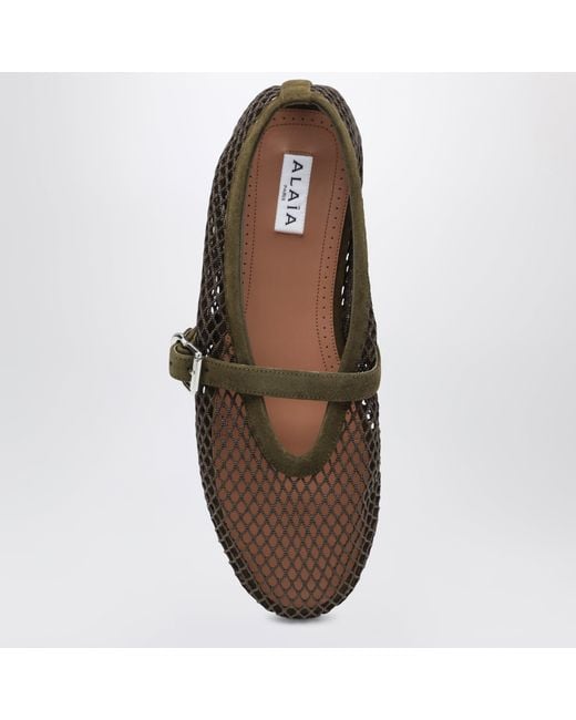Alaïa Black Flat Ballerinas