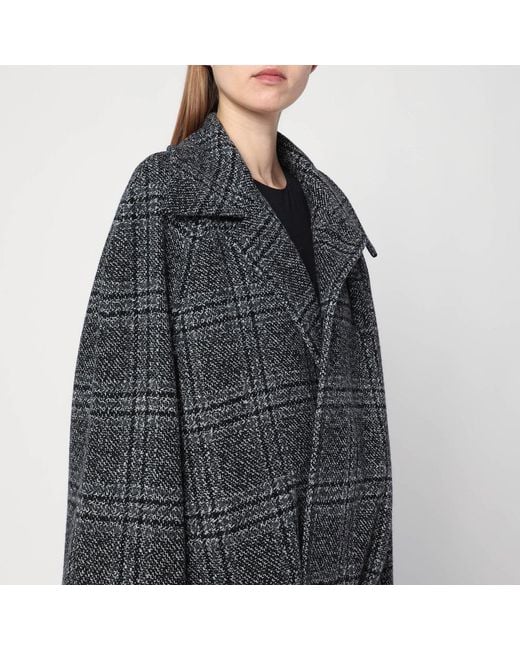 Balenciaga Blue Raglan One Layer Coat