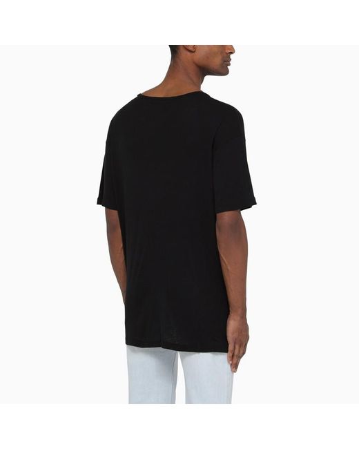 T-shirt girocollo baby nera di ERL in Black da Uomo