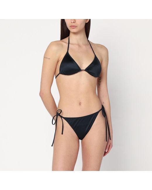 水着・ビーチグッズその他 Venuja Black triangle two-piece bikini VENUJA Triangle Two-piece Bikini in Black | Lyst