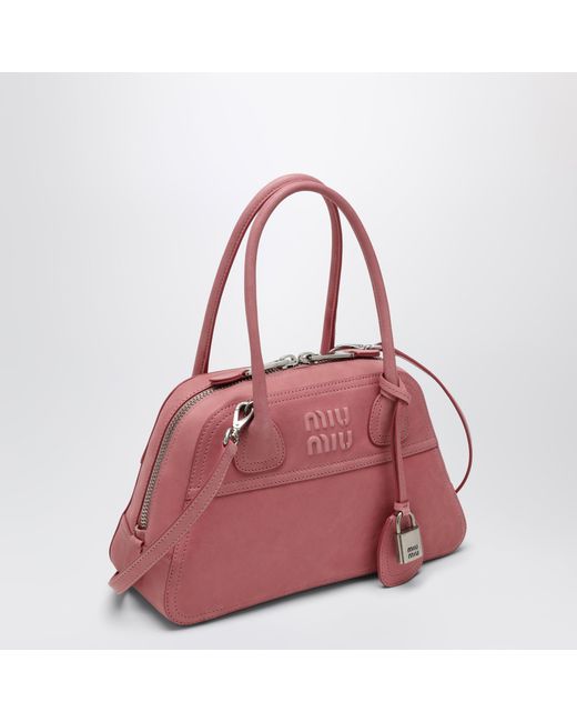 Miu Miu Pink Begonia Vivant Small Nappa Leather Bag