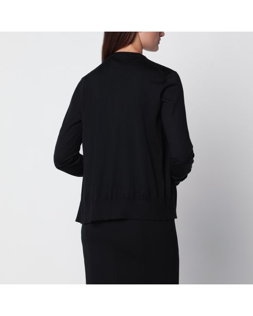 Dolce & Gabbana Black Cashmere And Silk Cardigan