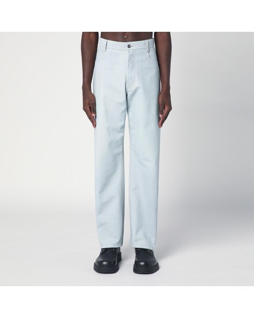 Bottega Veneta Blue Light Straight Leg Jeans for men
