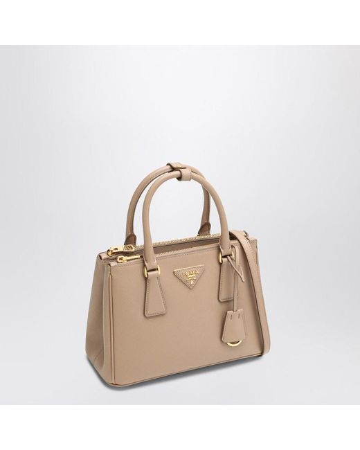 Borsa galleria piccola chiaro di Prada in Natural