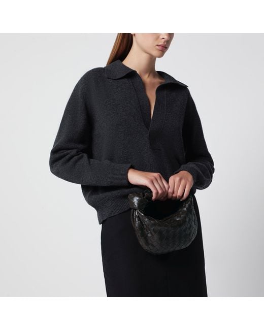 Bottega Veneta Black Fondant Mini Jodie Bag