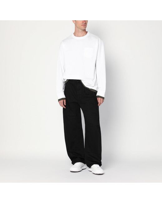 Sacai White Cotton Shirt for men
