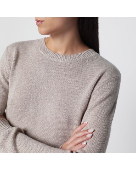 Lisa Yang Gray Mable Crewneck Sweater