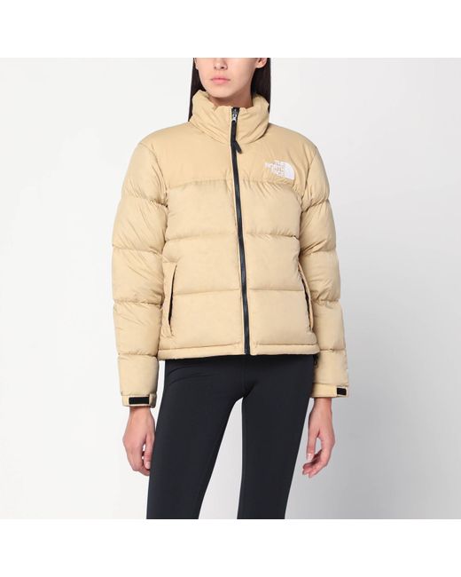 The North Face Natural 1996 Retro Nuptse Khaki Stone Down Jacket