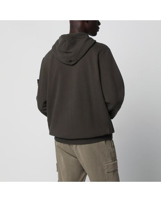 Stone Island Black Cotton Crewneck Sweatshirt for men