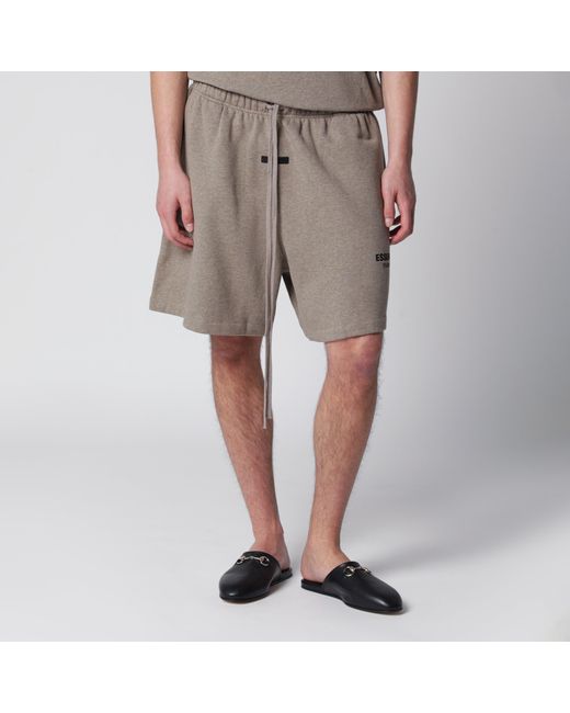 Fear Of God Natural Classic Taupe Fleece Sports Shorts for men