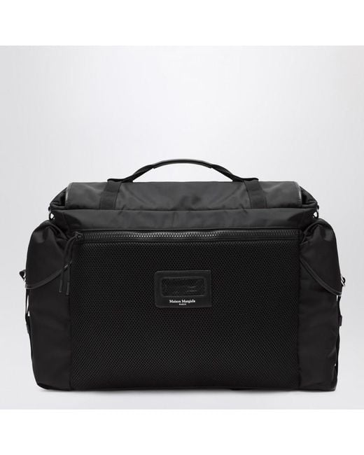 Maison Margiela Schwarze High-Tech-Schultertasche in Black für Herren